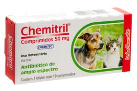 Chemitril - 50 mg com 10 comprimidos - CHEMITEC AGRO-VET.