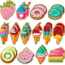 Chenille autoadesivo Patch WILLBOND Dessert Theme 28 unidades