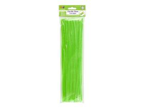 Chenille Stems Krafty Kids 6 mm x 12 cm verde limão (pacote com 40) Chenille Stems Krafty Kids 6 mm x 12 cm verde limão (pacote com 40)