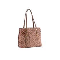 Chenson Bolsa Monograma Curvas Ombro Cg83689 Natural