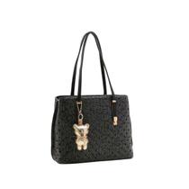 Chenson Bolsa Monograma Curvas Ombro Cg83689 Preto