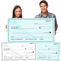 Cheque Falso MLcnleS 76 cm 41 cm Reutilizável para Eventos Cheque Falso MLcnleS 76 cm 41 cm Reutilizável para Eventos