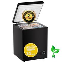 Chest Freezer Bodacious de 3,5 pés, compacto, eficiente em termos de energia