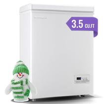 Chest Freezer DEMULLER 98L branco com painel de controle eletrônico Chest Freezer DEMULLER 98L branco com painel de controle eletrônico