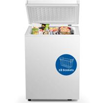 Chest Freezer Electactic 82L 2,8 pés cúbicos com 2 cestos brancos