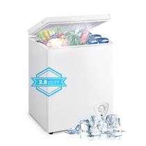 Chest Freezer rosmena Small 79L 2,8 pés cúbicos com cesto branco Chest Freezer rosmena Small 79L 2,8 pés cúbicos com cesto branco