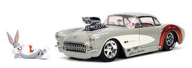 Chevrolet Corvette 1957 com figura Pernalonga Jada 1/24 Chevrolet Corvette 1957 com figura Pernalonga Jada 1/24