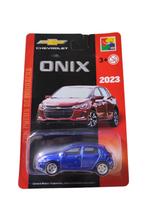 Chevrolet Miniatura Onix 2023 Die Cast 1:64 Pneus Borracha Cor:Azul Chevrolet Miniatura Onix 2023 Die Cast 1:64 Pneus Borracha Cor:Azul