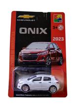 Chevrolet Miniatura Onix 2023 Die Cast 1:64 Pneus Borracha Cor:Branco Chevrolet Miniatura Onix 2023 Die Cast 1:64 Pneus Borracha Cor:Branco