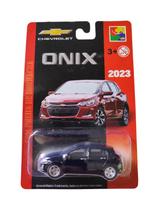 Chevrolet Miniatura Onix 2023 Die Cast 1:64 Pneus Borracha Cor:Preto Chevrolet Miniatura Onix 2023 Die Cast 1:64 Pneus Borracha Cor:Preto