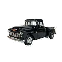 Chevy 1955 V8 5100 Pick Up Marta Rocha Stepside 1:24 Preto