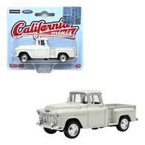 Chevy Stepside Branco Minis California 1/64 Welly 52020 Chevy Stepside Branco Minis California 1/64 Welly 52020