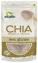 Chia em Grãos Branca Sem Glúten Vitalin 120g Chia em Grãos Branca Sem Glúten Vitalin 120g