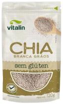 Chia Em Grãos Branca Sem Glúten Vitalin 120G