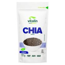 Chia em Grãos Integral Vitalin Sem Glúten 120g Chia em Grãos Integral Vitalin Sem Glúten 120g