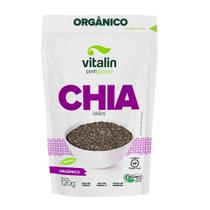 Chia em Grãos Orgânica 120g - Vitalin