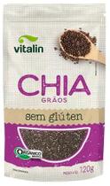 Chia em Grãos Orgânica Sem Glúten Vitalin 120g Chia em Grãos Orgânica Sem Glúten Vitalin 120g