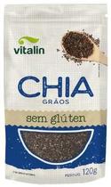 Chia em Grãos Sem Glúten Vitalin 120g Chia em Grãos Sem Glúten Vitalin 120g