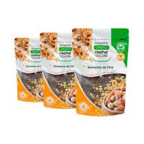 Chia Graos Selecionados Premium 100% Orgânicos Alta Qualidade Kit 3 100g