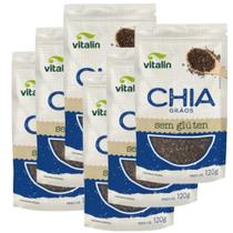 Chia Grãos Vitallin 6 pacotes de 120g