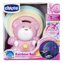 Chicco Projetor Infantil Musical Urso Rainbow Rosa