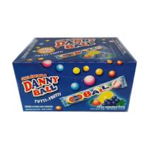 Chicle Danny Ball com 18 tubos de 6 unidades cada Tutti Fruit