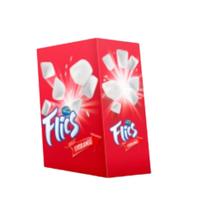 Chicle Flics Morango 17g - Arcor 12 Unidades