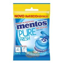 Chicle mentos pure fresh refil sachê 56g perfetti