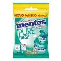 Chicle mentos pure fresh refil sachê 56g perfetti