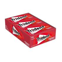 Chicle Trident Display C/21un - Sabor Morango