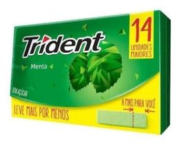 Chicle Trident Fresh Loot Intense 14 Gomas Menta