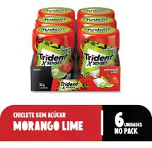 Chicle Trident Garrafa Morango Limao (6UNX54G) Chicle Trident Garrafa Morango Limao (6UNX54G)