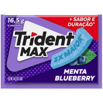 Chicle Trident Max Menta Blueberry 5un Chicle Trident Max Menta Blueberry 5un