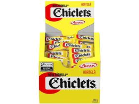 Chiclete Adams Chiclets Hortelã - Display com 100 unidades de 2,8g