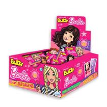 Chiclete Barbie Tattoo Tutti Frutti Buzzy - 3 Caixas 300U