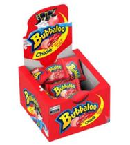 Chiclete bubbaloo morango 300 g 60 unidades