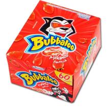 Chiclete bubbaloo morango 60un
