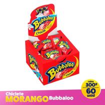Chiclete Bubbaloo Morango Display com 60 Unidades de 5g