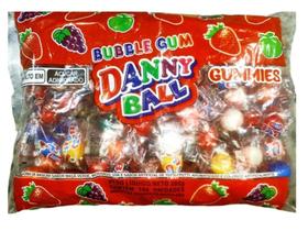Chiclete Danny Ball Tutti frutti C/ 100 Unid 300g