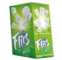 Chiclete flics hortela 221gr com 12 cartelas