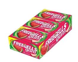 Chiclete Freegells Gum Melancia Sem Açúcar C/ 15u 120g