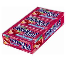 Chiclete freegells gum original cherry 120 g