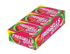 Chiclete freegells melancia com 15 unidades
