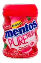 Chiclete Garrafa Mentos Pure Fresh Morango 56G
