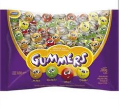 Chiclete gummers 300 g com 100 un