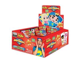 Chiclete Luccas Neto Os Aventureiros Tatuagem Buzzy Tutti Frutti C/ 90u Chiclete Luccas Neto Os Aventureiros Tatuagem Buzzy Tutti Frutti C/ 90u