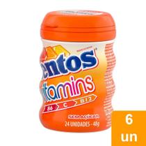 Chiclete Mentos Gum Vitaminis Citrus 48g Embalagem com 6 Unidades Chiclete Mentos Gum Vitaminis Citrus 48g Embalagem com 6 Unidades