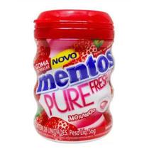 Chiclete Mentos Pote Purefresh Morango 56g Chiclete Mentos Pote Purefresh Morango 56g