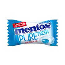 Chiclete Mentos Pure Fresh Sem Açúcar Individual - Caixa 60 unidades Chiclete Mentos Pure Fresh Sem Açúcar Individual - Caixa 60 unidades
