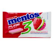Chiclete Mentos Pure Fruit Sem Açúcar 8,5g com 5 Unidades Chiclete Mentos Pure Fruit Sem Açúcar 8,5g com 5 Unidades
